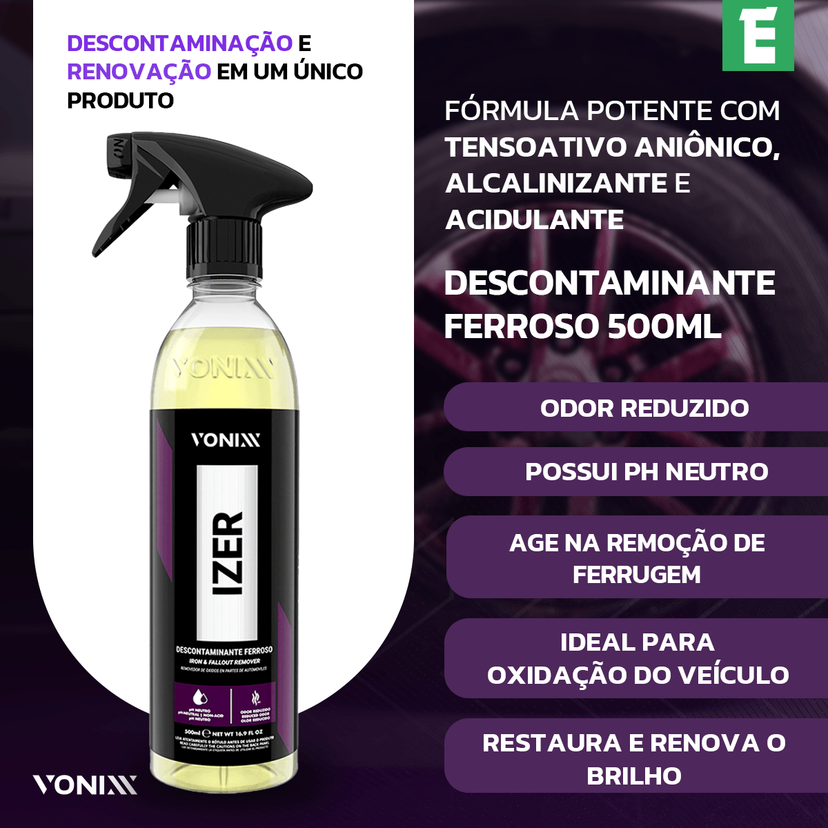 IZER VONIXX DESCONTAMINANTE FERROSO 500ML